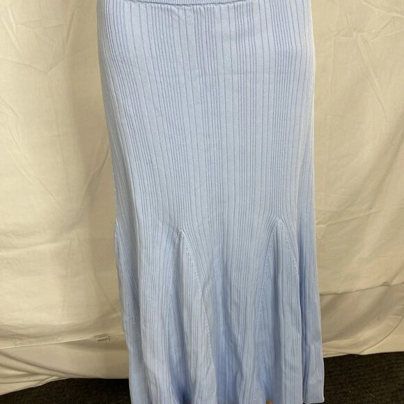 NEW CARA CARA Women's Dara Ribbed Knit Elegance Skirt Sky Blue Size S - Picture 8 of 9